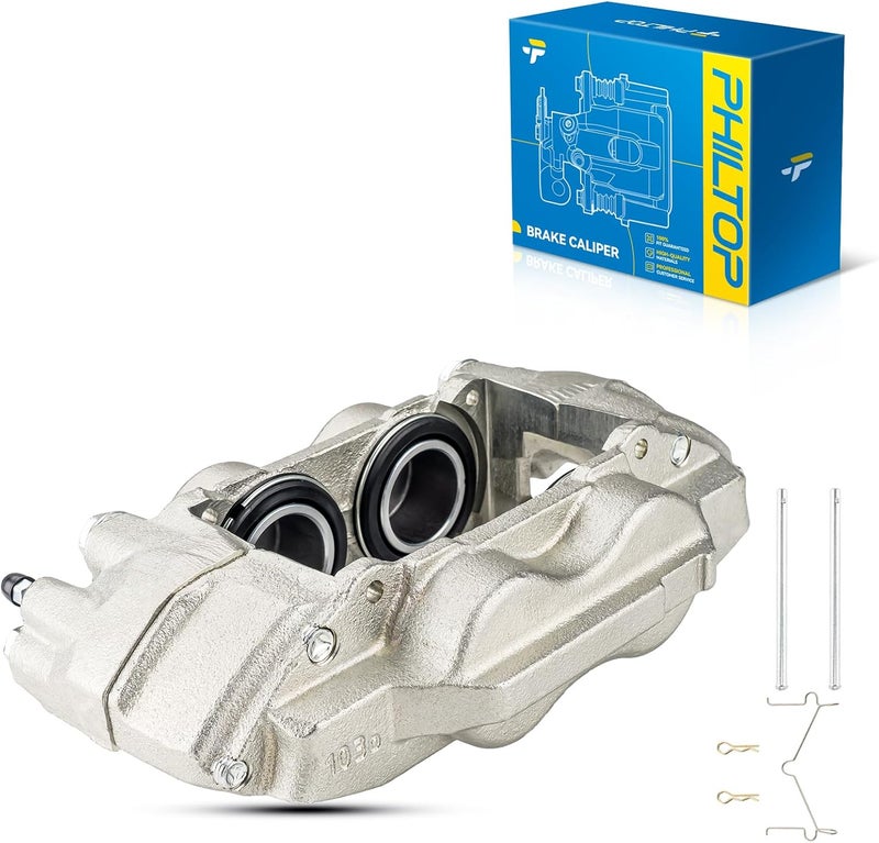 PHILTOP 192767 Front Left Disc Brake Caliper Assembly Replacement For 2003-2009 4Runner, 2003-2009 GX470, 19-2767 19-P2767 Front left Driver Side - Image 1